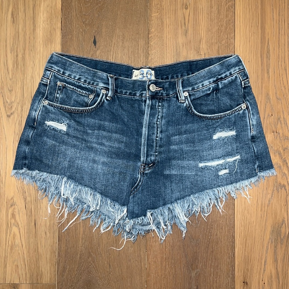 Free People Loving Good Vibrations Cutoffs